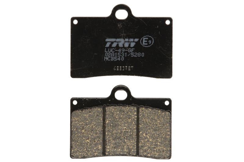TRW ZF brake pads KH095 organic APRILIA RS4 125 11-16, DUCATI MONSTER 600 94-98, KTM DUKE 620 94-98, MOTO GUZZI CALIFORNIA 1100 98-05, V11 97-01, YAMAHA TZR 125 91-95, SZR 660 95-98 front